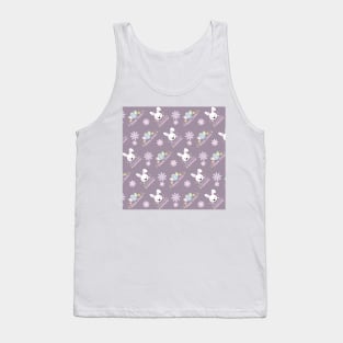 cute purple happy easter pattern Tank Top